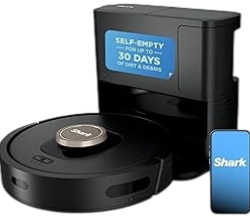 Shark AI Robot Vacuum AV2501AE in Black and Bronze with HEPA Self-Empty Base