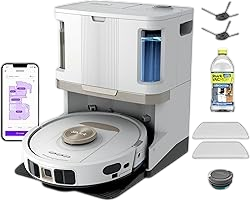Shark Stratos 2-in-1 Robot Vacuum and Mop in White, model RV2720ZE